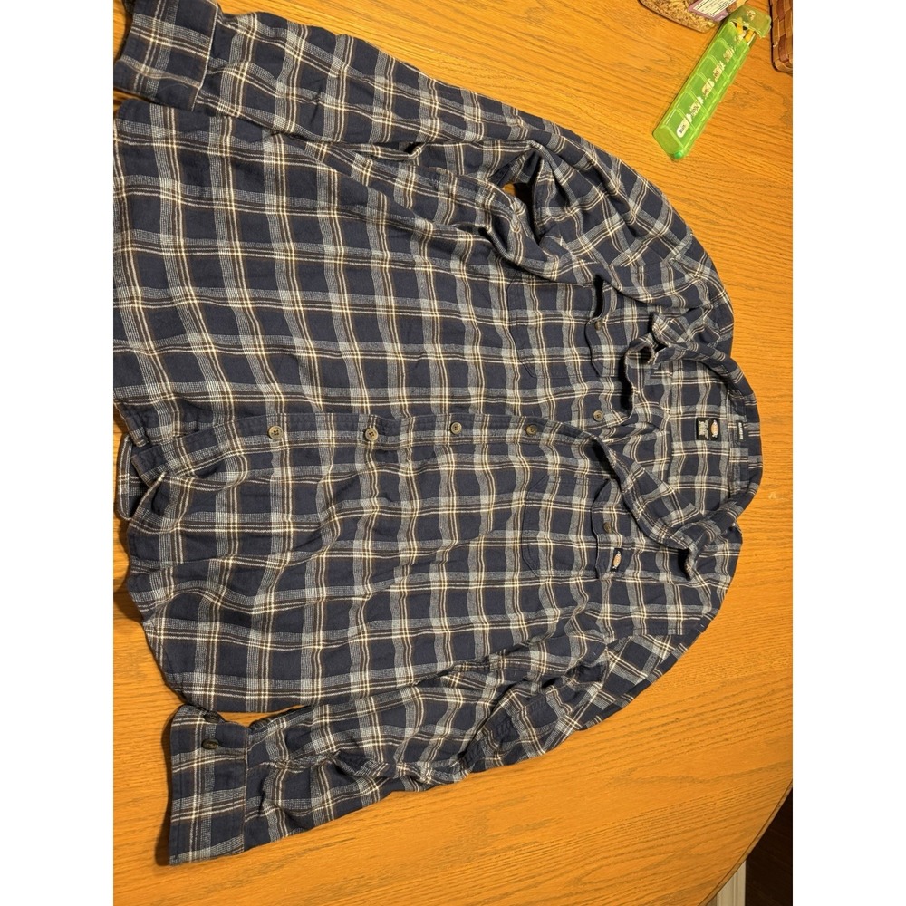 Men's Dickies XL Button Down Shirt Long Sleeve Relaxed Fit